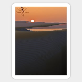 Greek Sunset altered photography Sticker